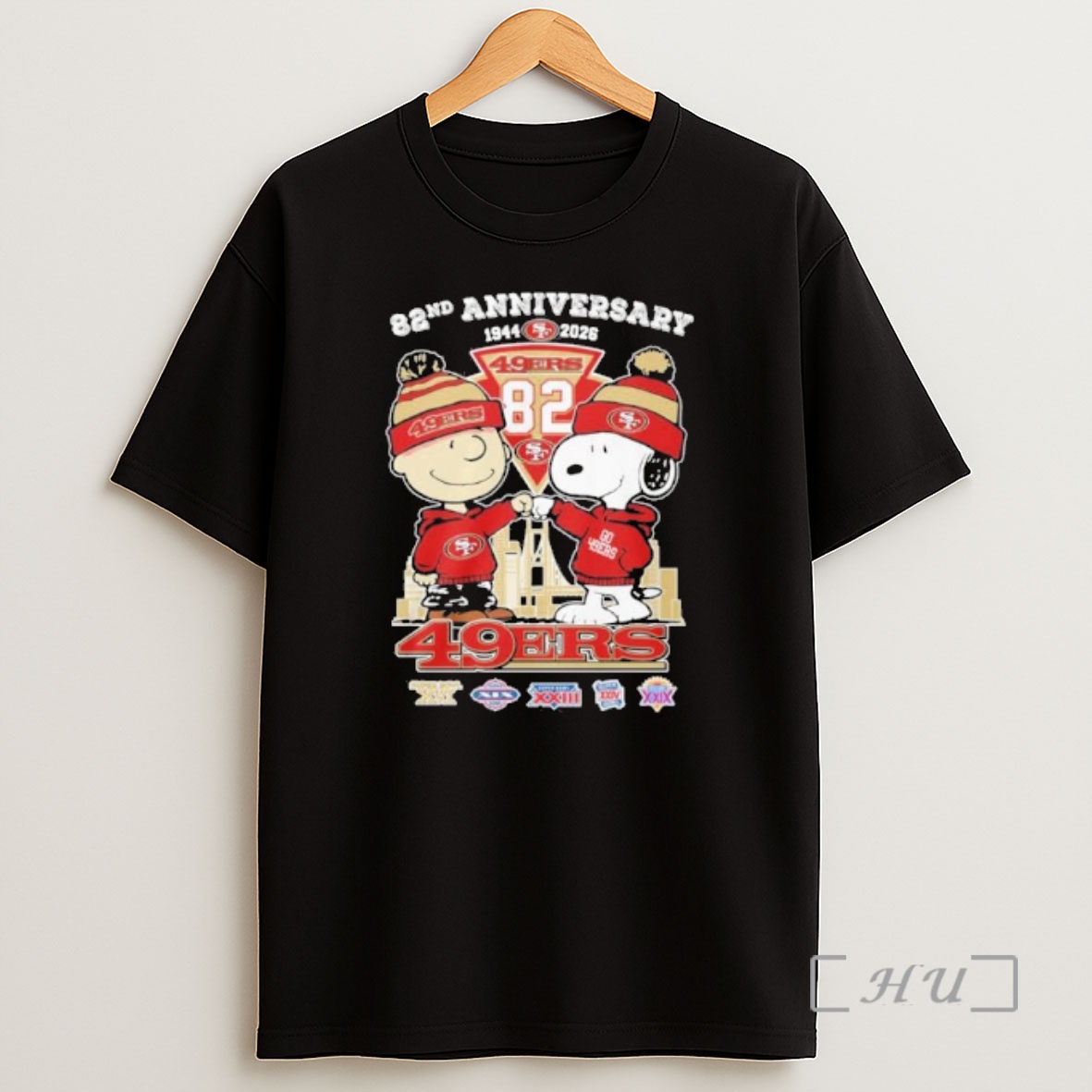Officials The Peanuts Fist Bump X Sf 49ers 82nd Anniversary Shirt Sweatshirt Tee