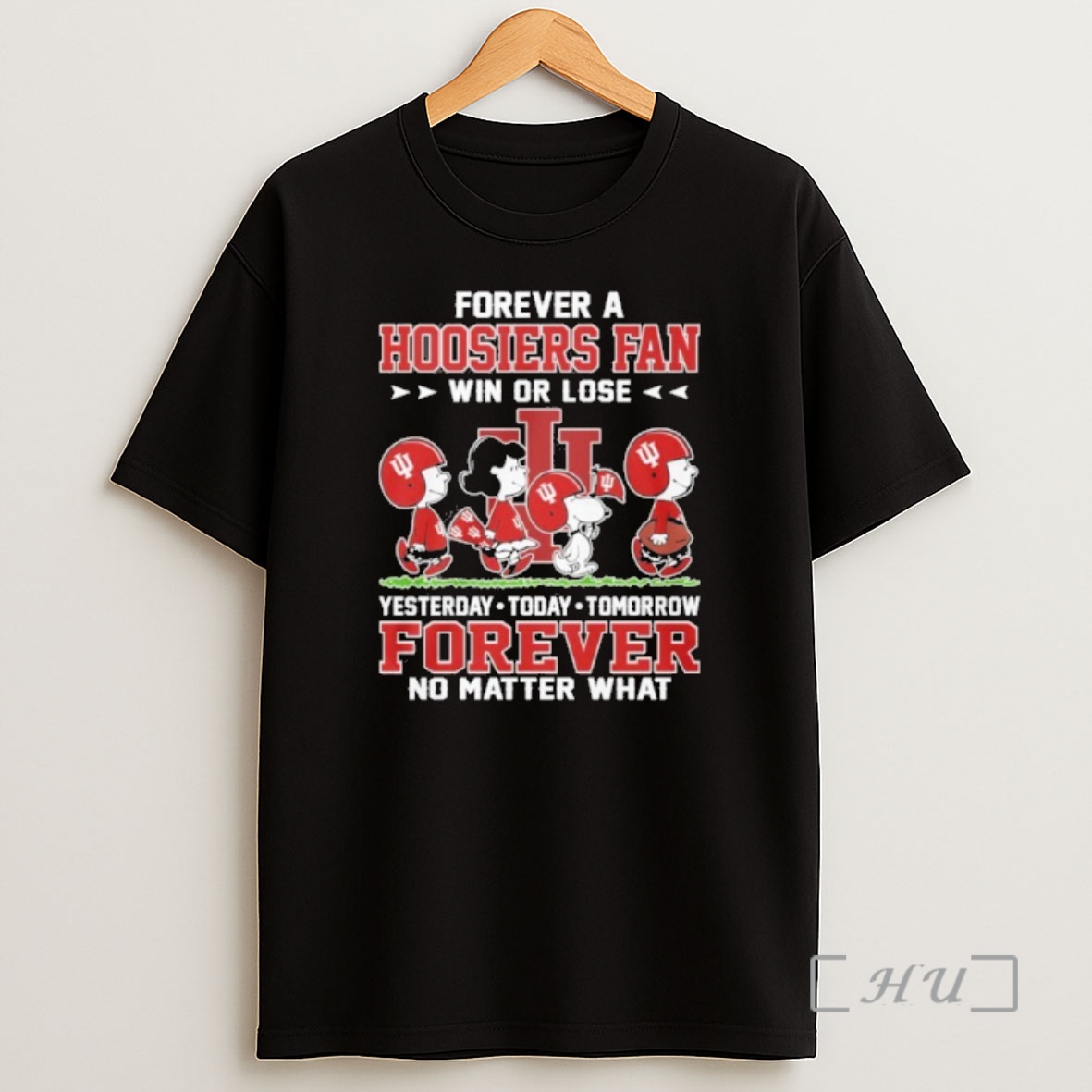 Officials The Peanuts Forever A Indiana Hoosiers Fan Win Or Lose Shirt Sweatshirt Tee