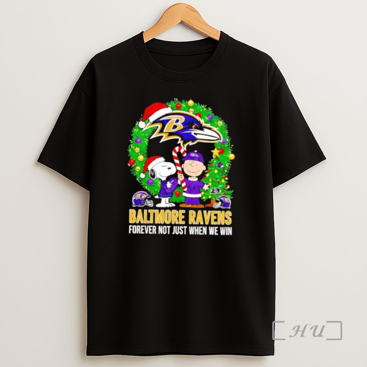 Officials The Peanuts Snoopy Christmas Baltimore Ravens Forever Not Just When We Win Shirt Sweatshirt Tee