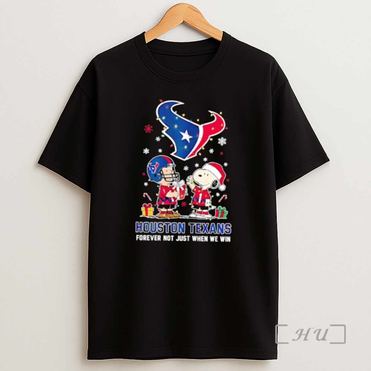 Officials The Peanuts Snoopy Christmas Houston Texans Forever Not Just When We Win Shirt Sweatshirt Tee