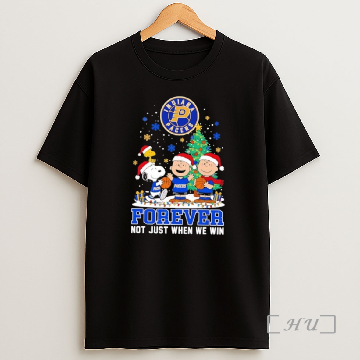Officials The Peanuts Snoopy Christmas Indiana Pacers Forever Not Just When We Win Shirt Sweatshirt Tee