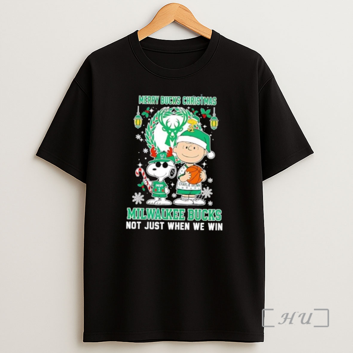 Officials The Peanuts Snoopy Christmas Milwaukee Bucks Forever Not Just When We Win Shirt Sweatshirt Tee