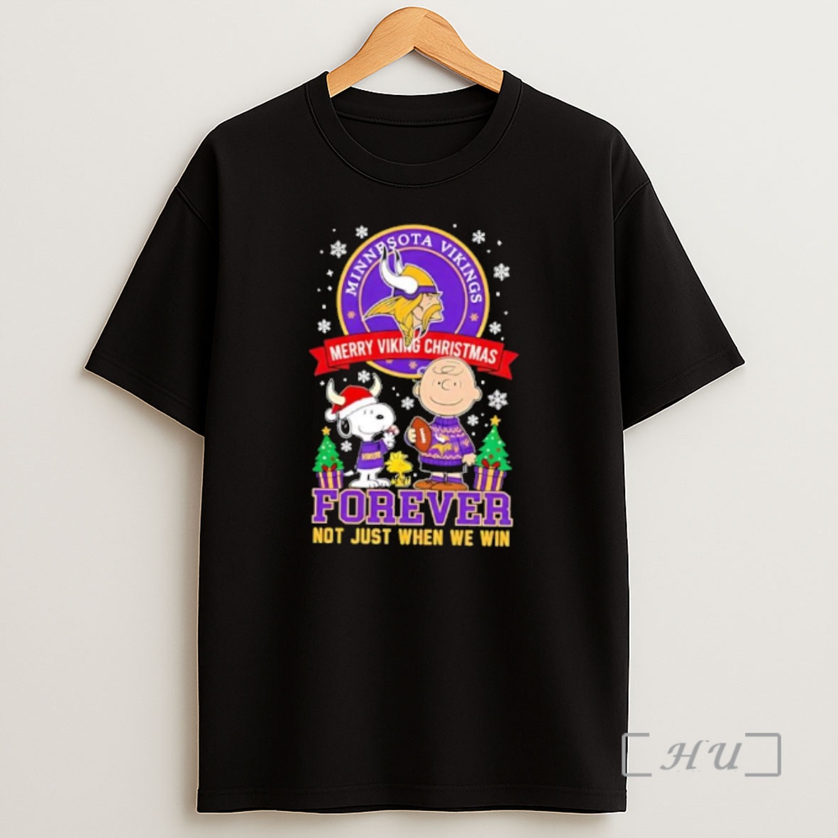 Officials The Peanuts Snoopy Christmas Minnesota Vikings Forever Not Just When We Win Shirt Sweatshirt Tee