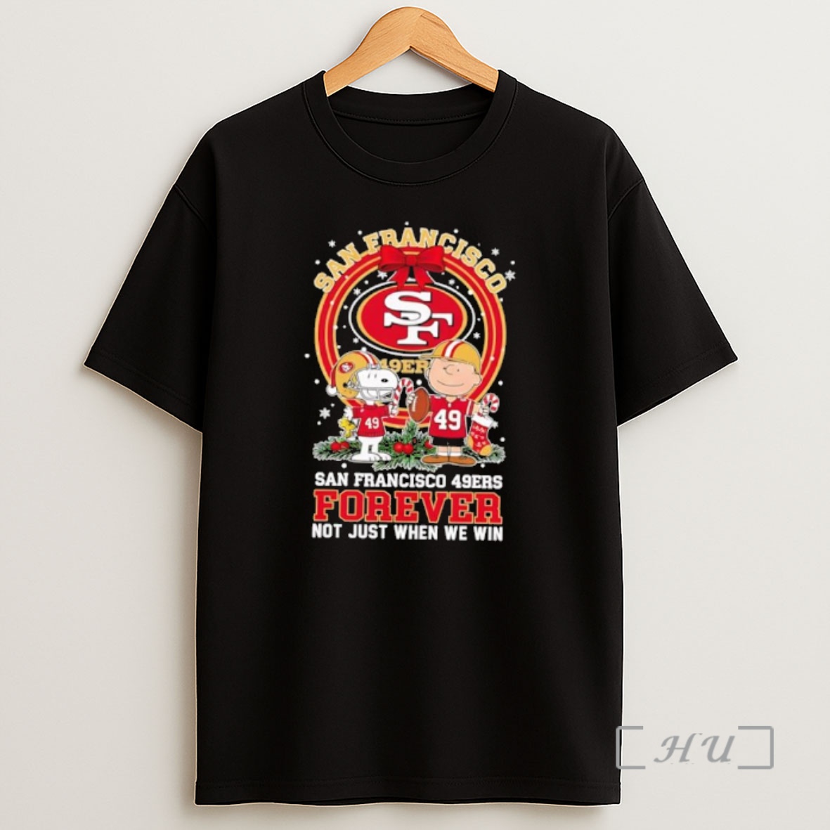 Officials The Peanuts Snoopy Christmas San Francisco 49ers Forever Not Just When We Win Shirt Sweatshirt Tee