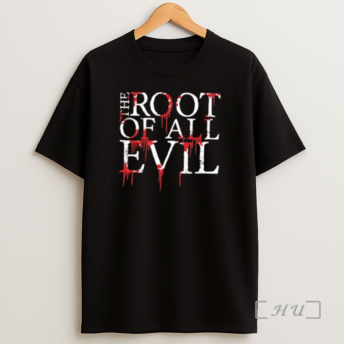 Officials The Root Of All Evil Horrified Text Premium Shirt Sweatshirt Tee
