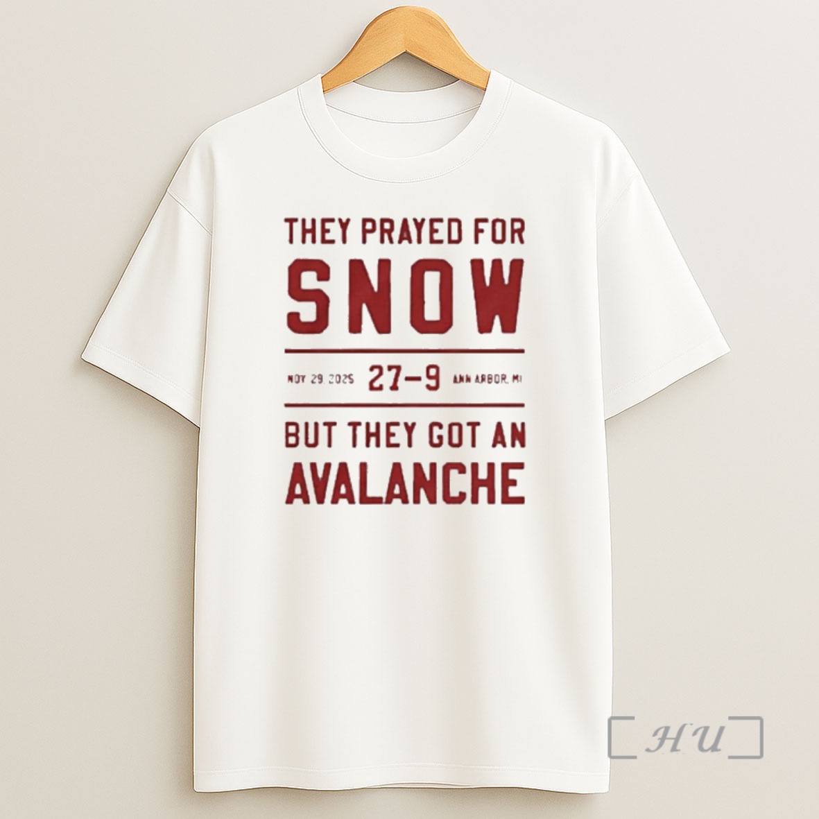 Officials They Prayed For Snow Ohio State 27 9 Michigan But They Got An Avalanche Shirt Sweatshirt Tee