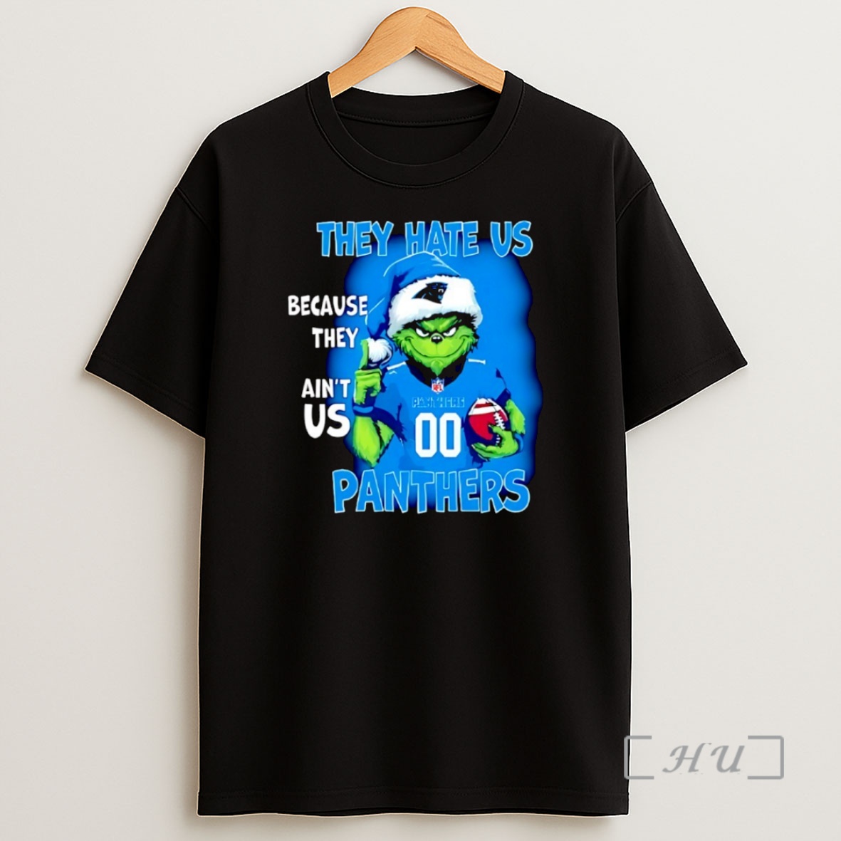 Officials They Hate Us Because They Aint Us Grinch Carolina Panthers Nfl Christmas 2025 Shirt Sweatshirt Tee