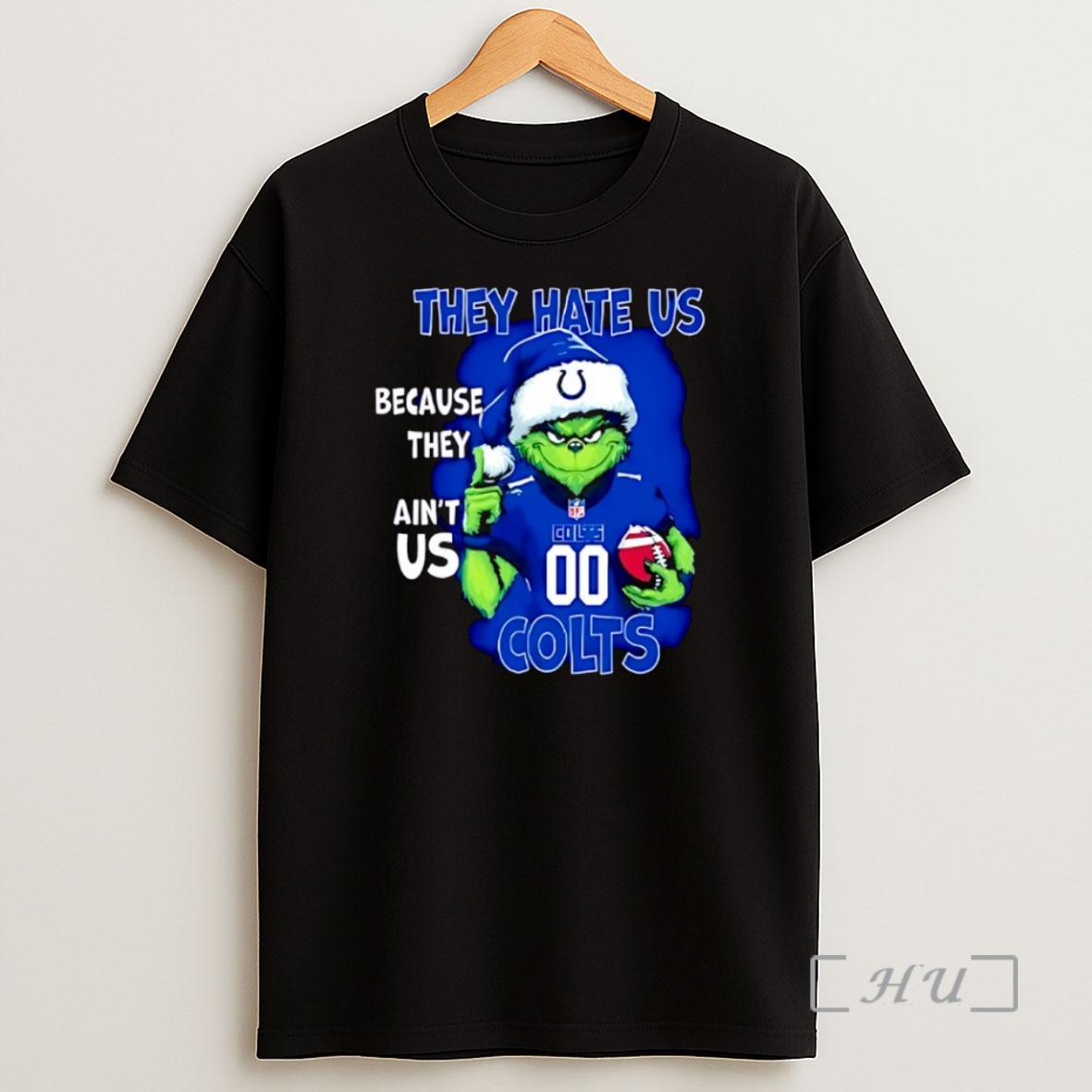 Officials They Hate Us Because They Aint Us Grinch Indianapolis Colts Nfl Christmas 2025 Shirt Sweatshirt Tee