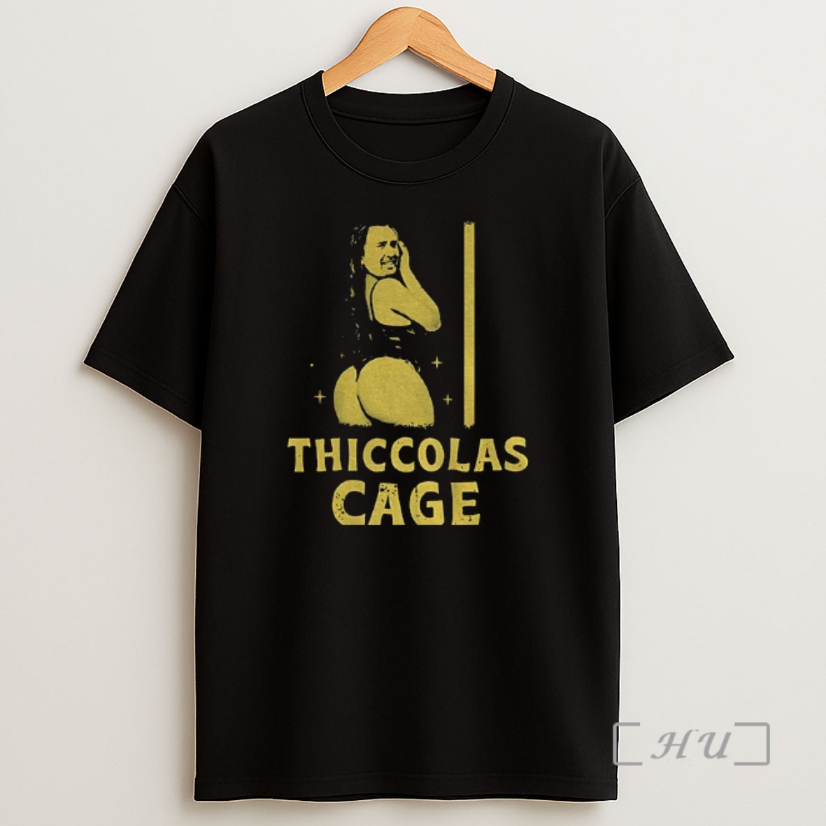 Officials Thiccolas Cage Funny Meme Dark Shirt Sweatshirt Tee