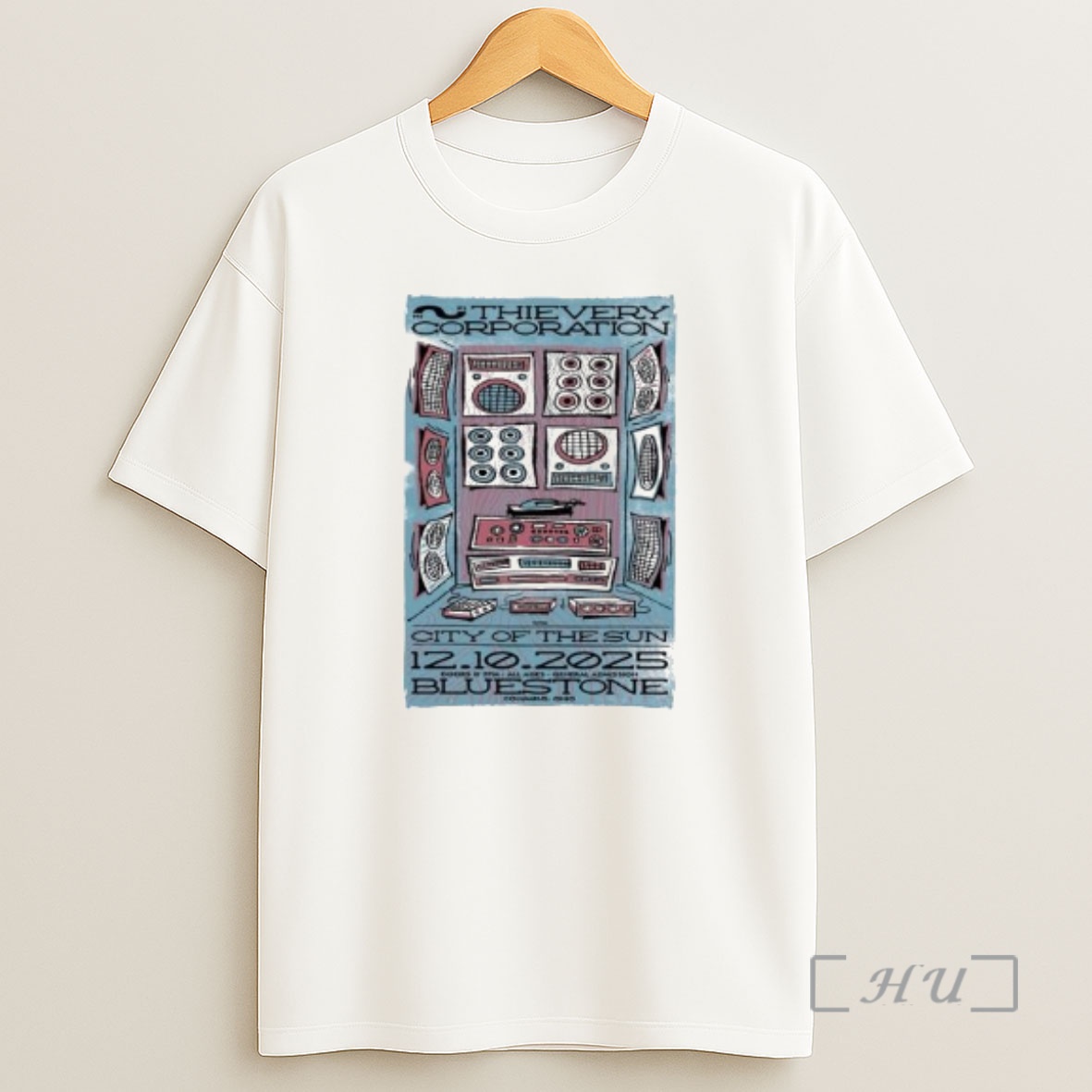 Officials Thievery Corporation At The Bluestone In Columbus Oh On Dec 10 2025 Circle White Premium Shirt Sweatshirt Tee