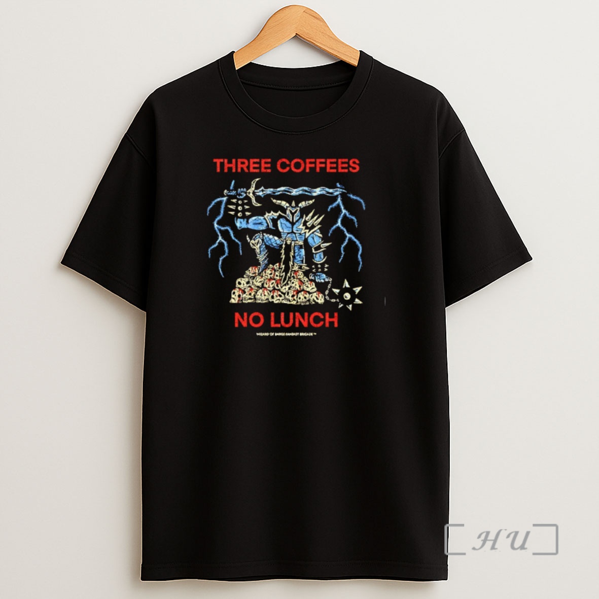 Officials Three Coffees No Lunch Wizard Og Barge Fantasy Brigade Graphic Premium Shirt Sweatshirt Tee