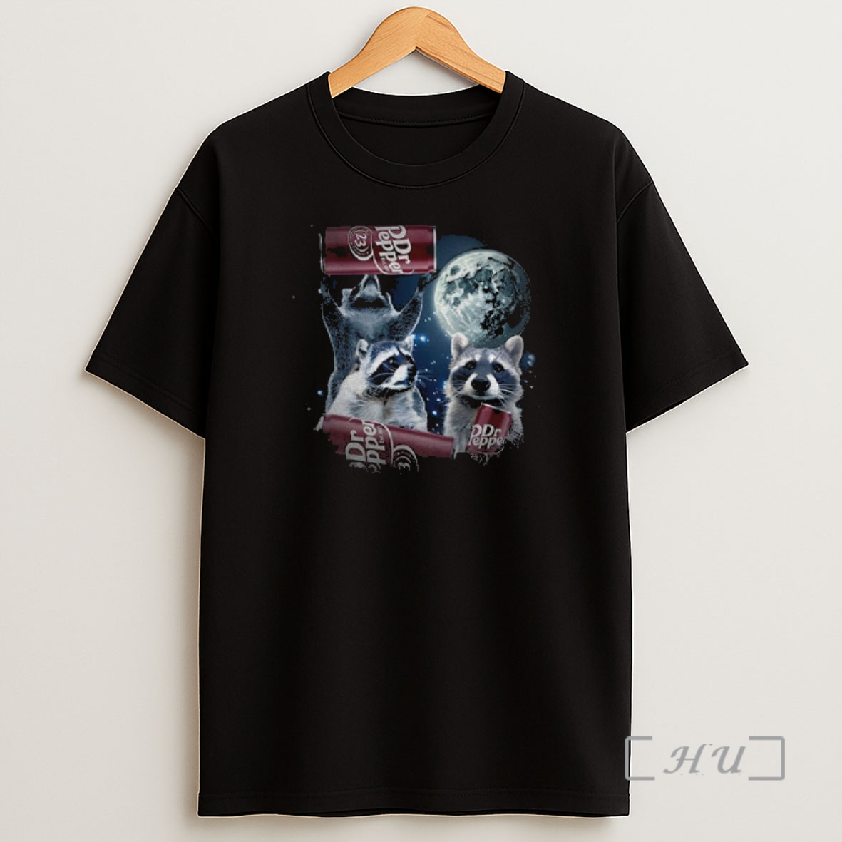Officials Three Raccoons Moon Graphic Dr Pepper Funny Premium Shirt Sweatshirt Tee