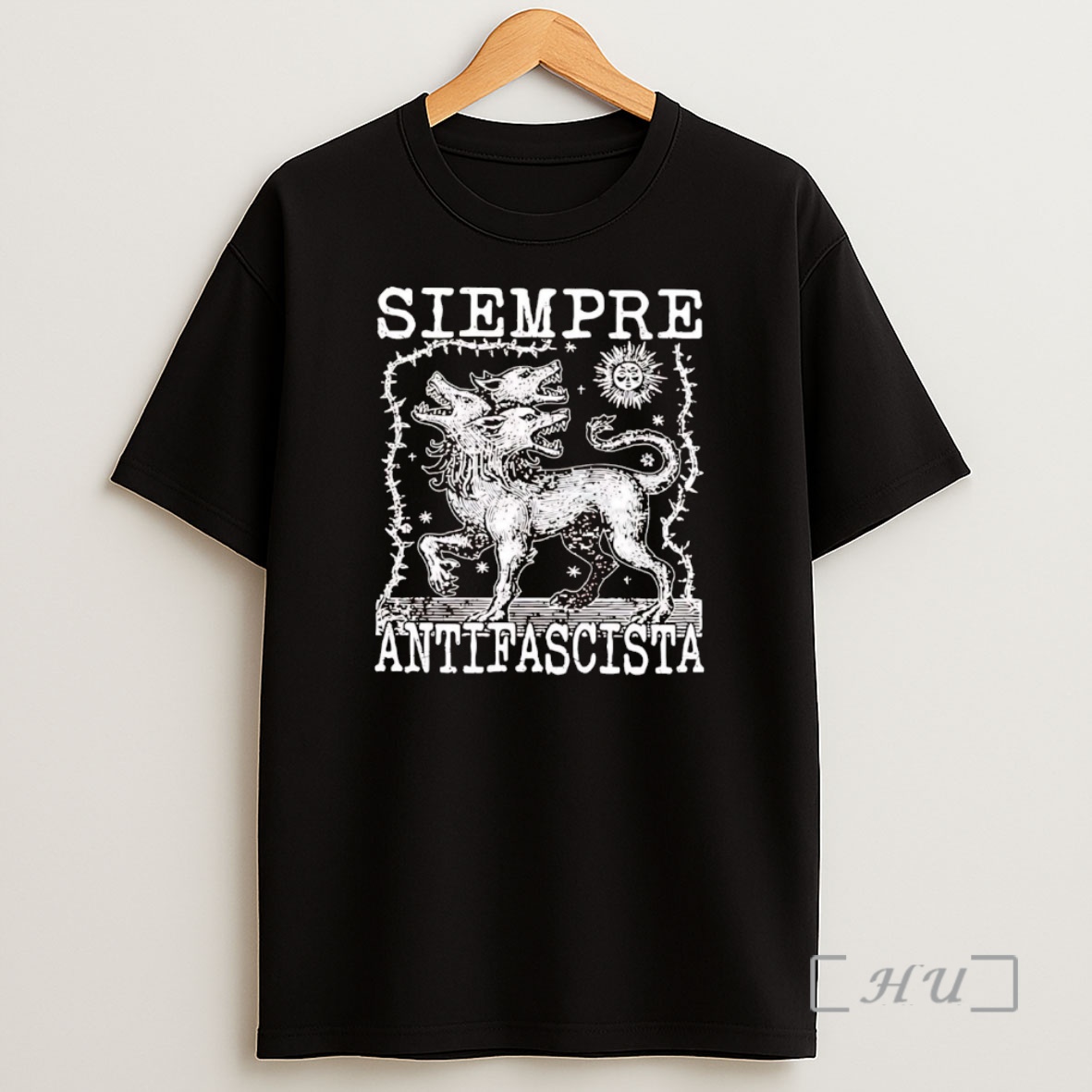 Officials Three Headed Dog Siempre Antifascista Premium Shirt Sweatshirt Tee