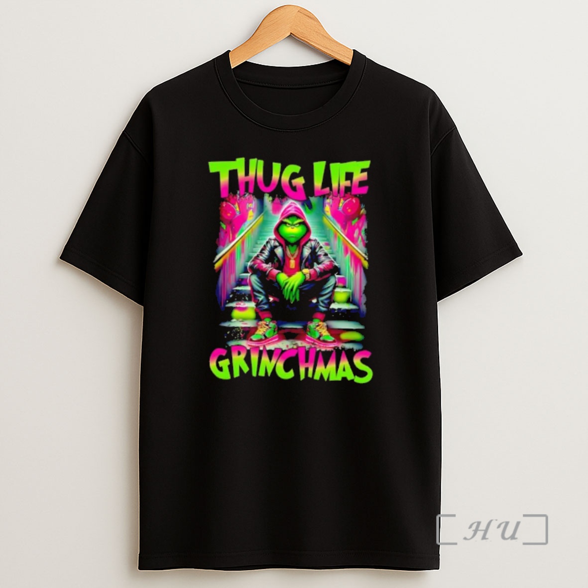 Officials Thug Life Grinchmas Cartoon Retro Christmas Grinch Premium Shirt Sweatshirt Tee