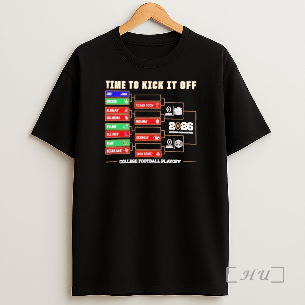 Officials Time To Kick It Off 2025 26 Cfp Bracket Shirt Sweatshirt Tee