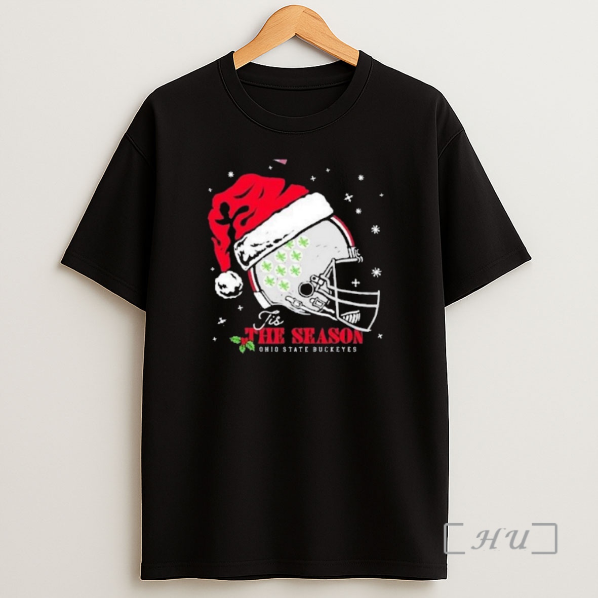 Officials Tis The Season Ohio State Buckeyes Christmas Helmet 2025 Shirt Sweatshirt Tee