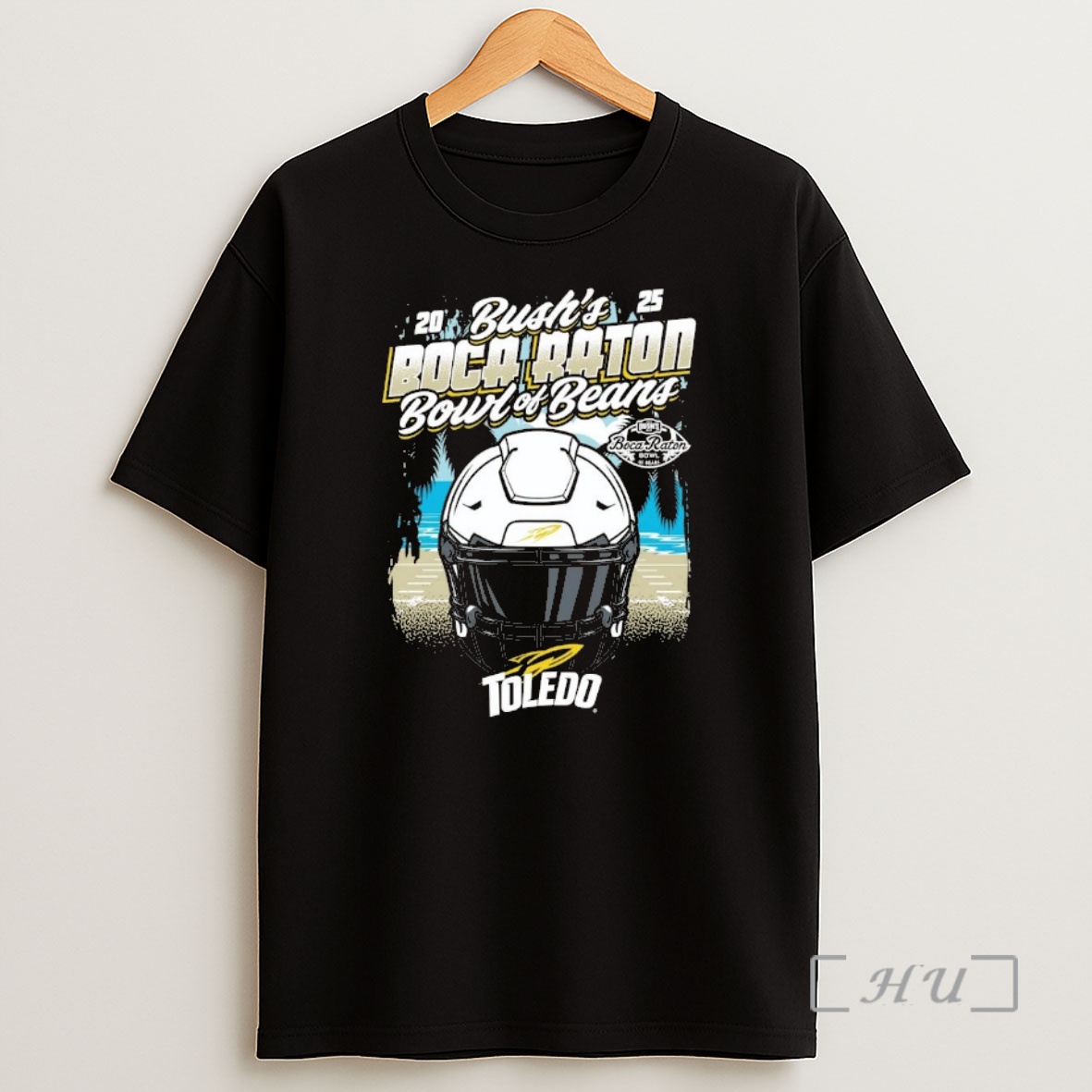 Officials Toledo Rockets 2025 Boca Raton Bowl Helmet Chriast Shirt Sweatshirt Tee