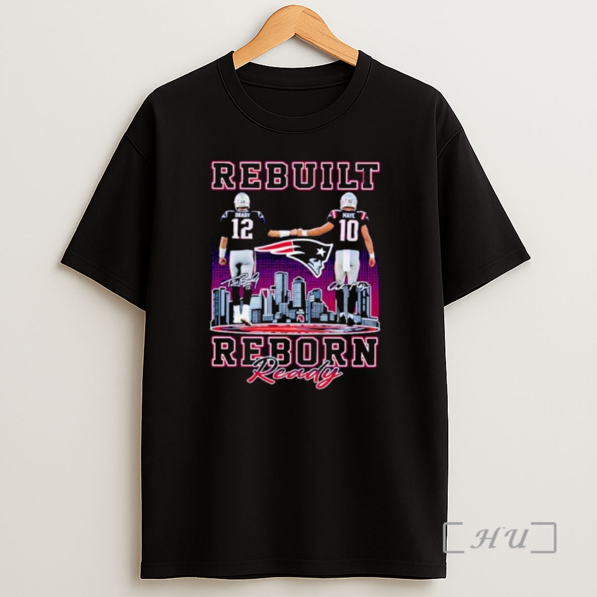Officials Tom Brady And Drake Maye New England Patriots Nfl Rebuilt Reborn Ready Ornaments Shirt Sweatshirt Tee