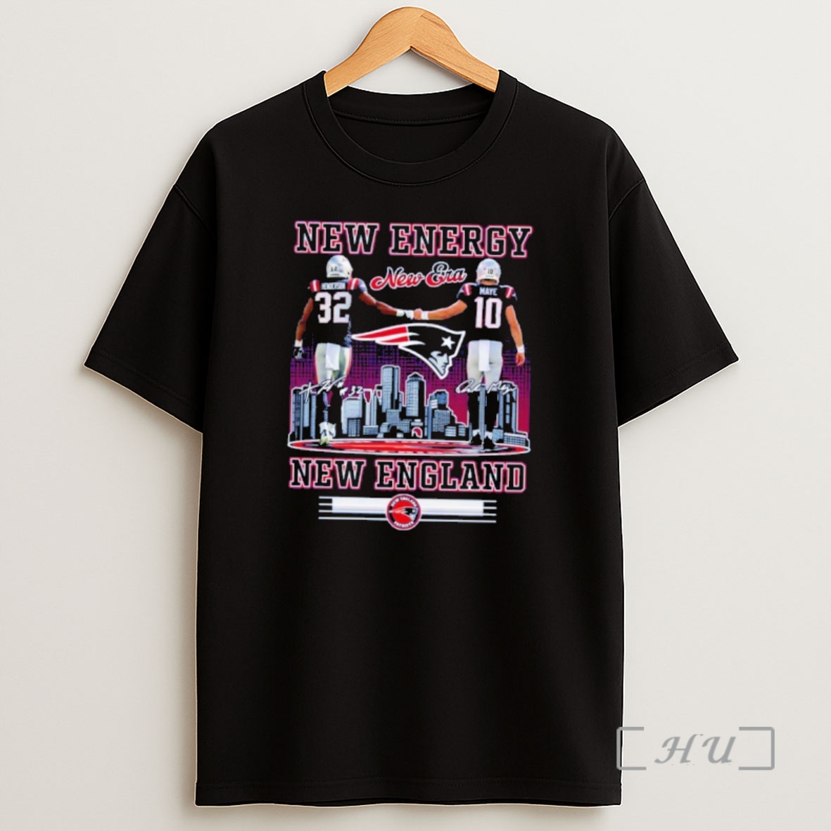 Officials Tom Brady And Drake Maye New England Patriots New Energy New England Shirt Sweatshirt Tee