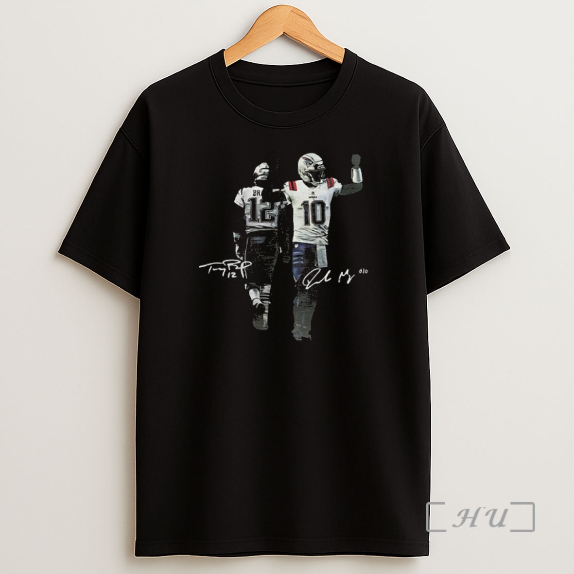 Officials Tom Brady And Drake Maye New England Patriots Signature Shirt Sweatshirt Tee