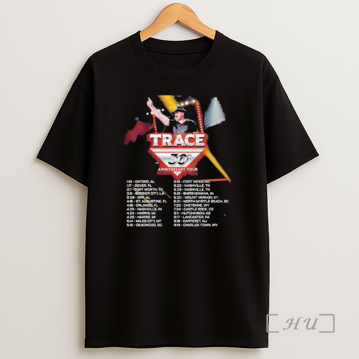 Officials Trace Adkins 30th Anniversary Tour 2026 North America City Dates Shirt Sweatshirt Tee