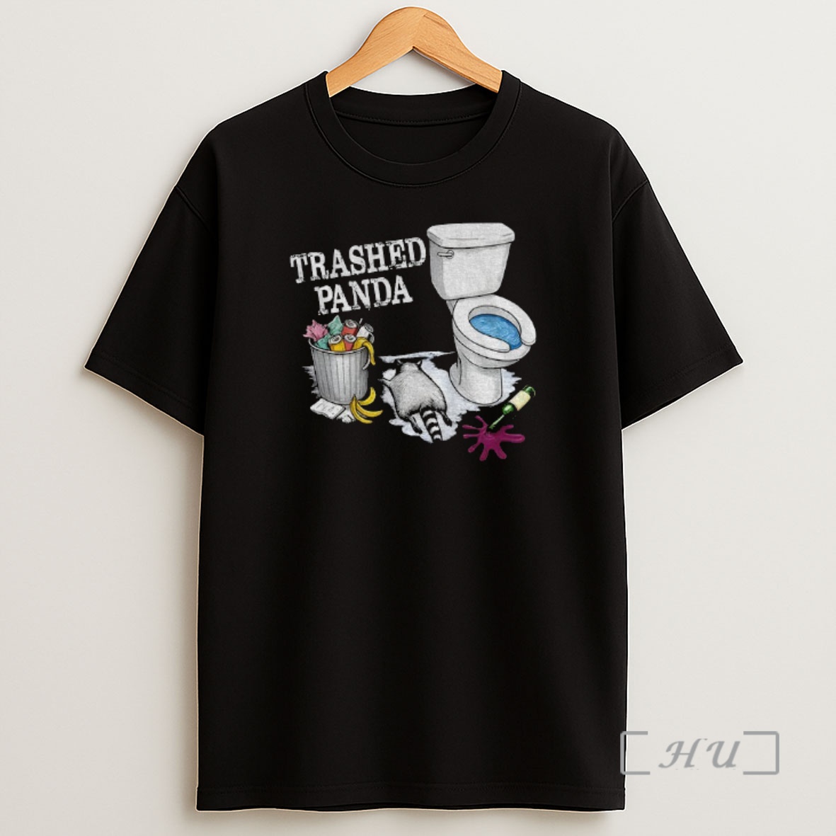 Officials Trashed Panda Funny Drunk Raccoon Party Animal Joke Graphic Shirt Sweatshirt Tee