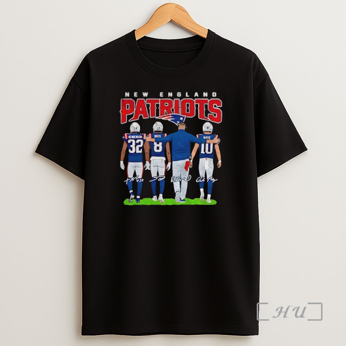 Officials Treveyon Henderson Stefon Diggs Drake Maye New England Patriots Nfl Football Signature Premium Shirt Sweatshirt Tee