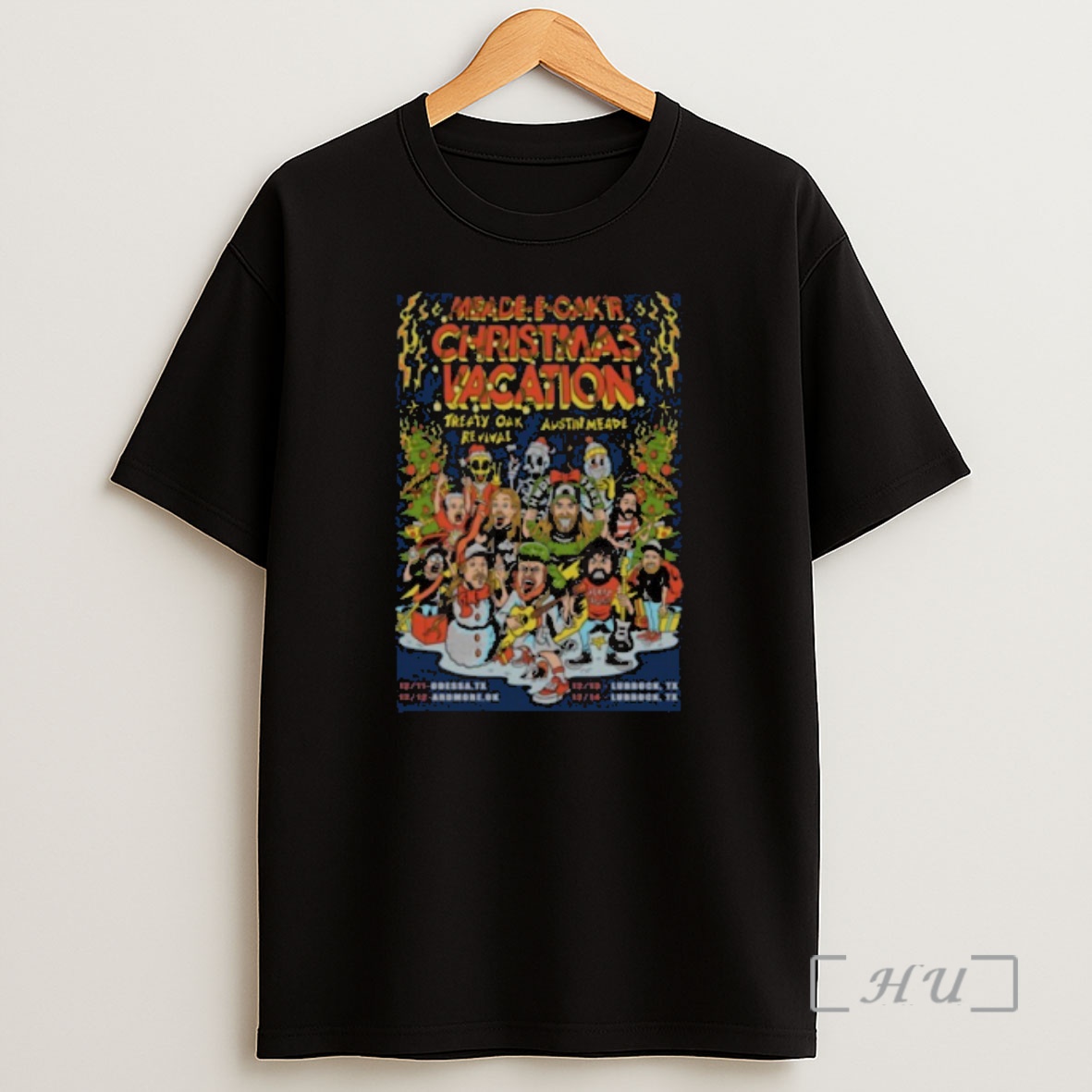 Officials Treaty Oak Revival And Austin Meade Christmas Shows 2025 Shirt Sweatshirt Tee