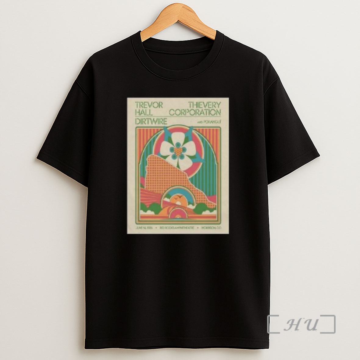 Officials Trevor Hall With Thievery Corporation And Dirtwire June 14 2026 In Morrison Co Circle Black Shirt Sweatshirt Tee