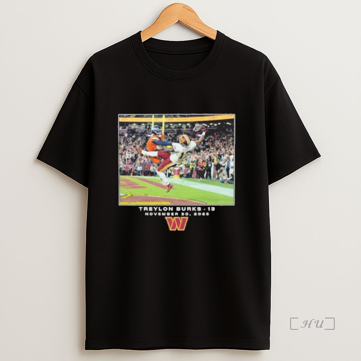 Officials Treylon Burks Black Washington Commanders Nfl 30 2025 Logo Premium Shirt Sweatshirt Tee