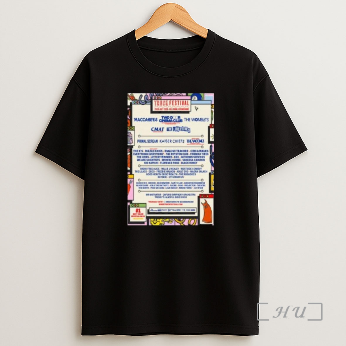 Officials Truck Festival July 23 26 2026 Hill Farm Oxfordshire Circle Black Premium Shirt Sweatshirt Tee