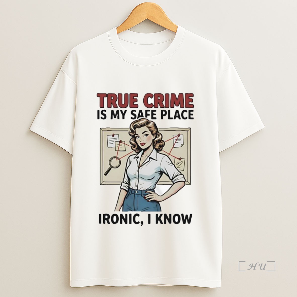 Officials True Crime Is My Safe Place Ironic I Know Premium Shirt Sweatshirt Tee