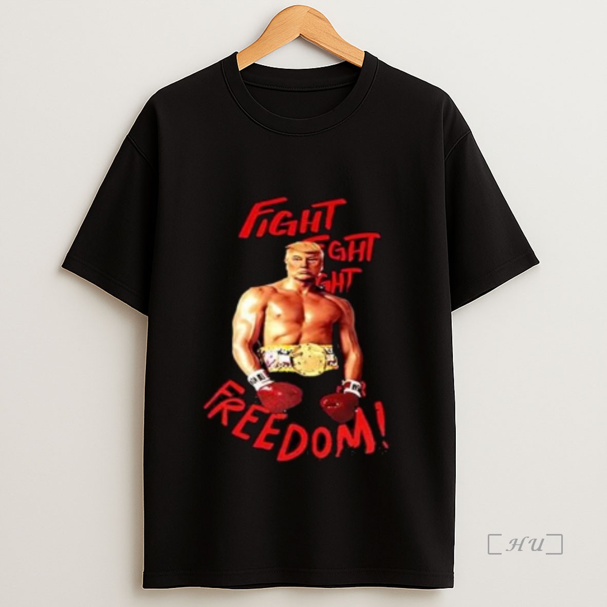 Officials Trump Boxing Fight Fight For Freedom Circle Black Premium Shirt Sweatshirt Tee