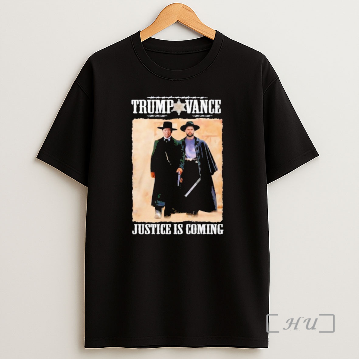 Officials Trump Vance Tombstone Movie Justice Is Coming Shirt Sweatshirt Tee