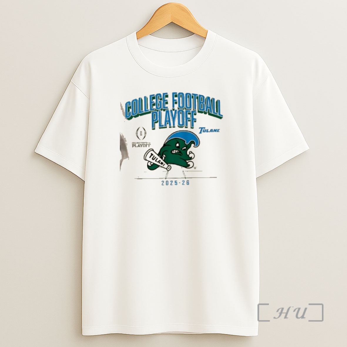 Officials Tulane Football 2025 Cfb Playoff Mascot Shirt Sweatshirt Tee