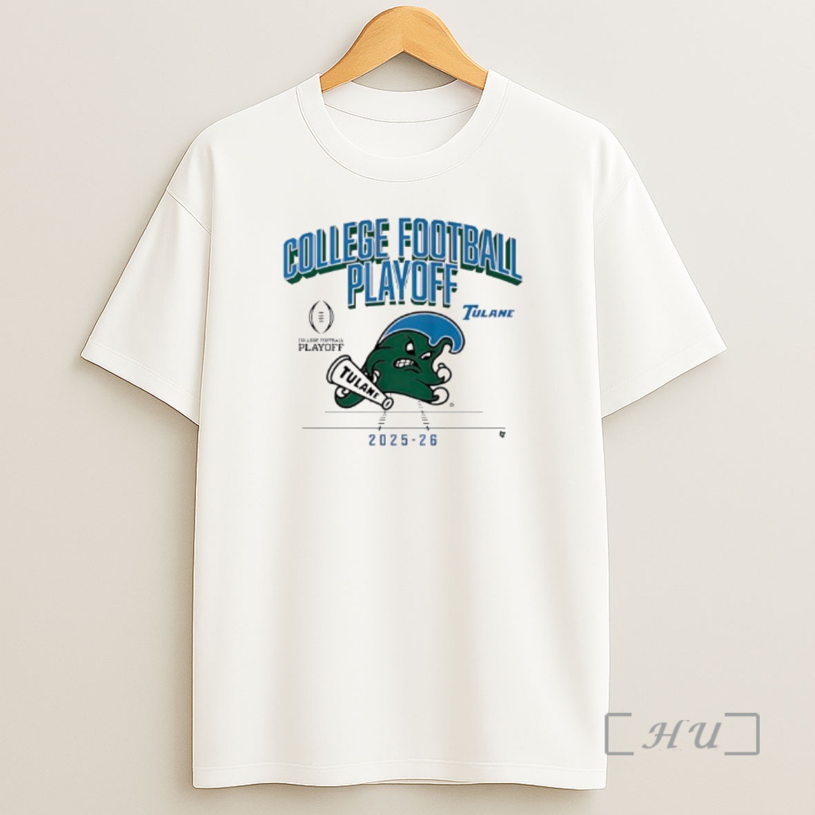 Officials Tulane Football 2025 Cfp Mascot Shirt Sweatshirt Tee