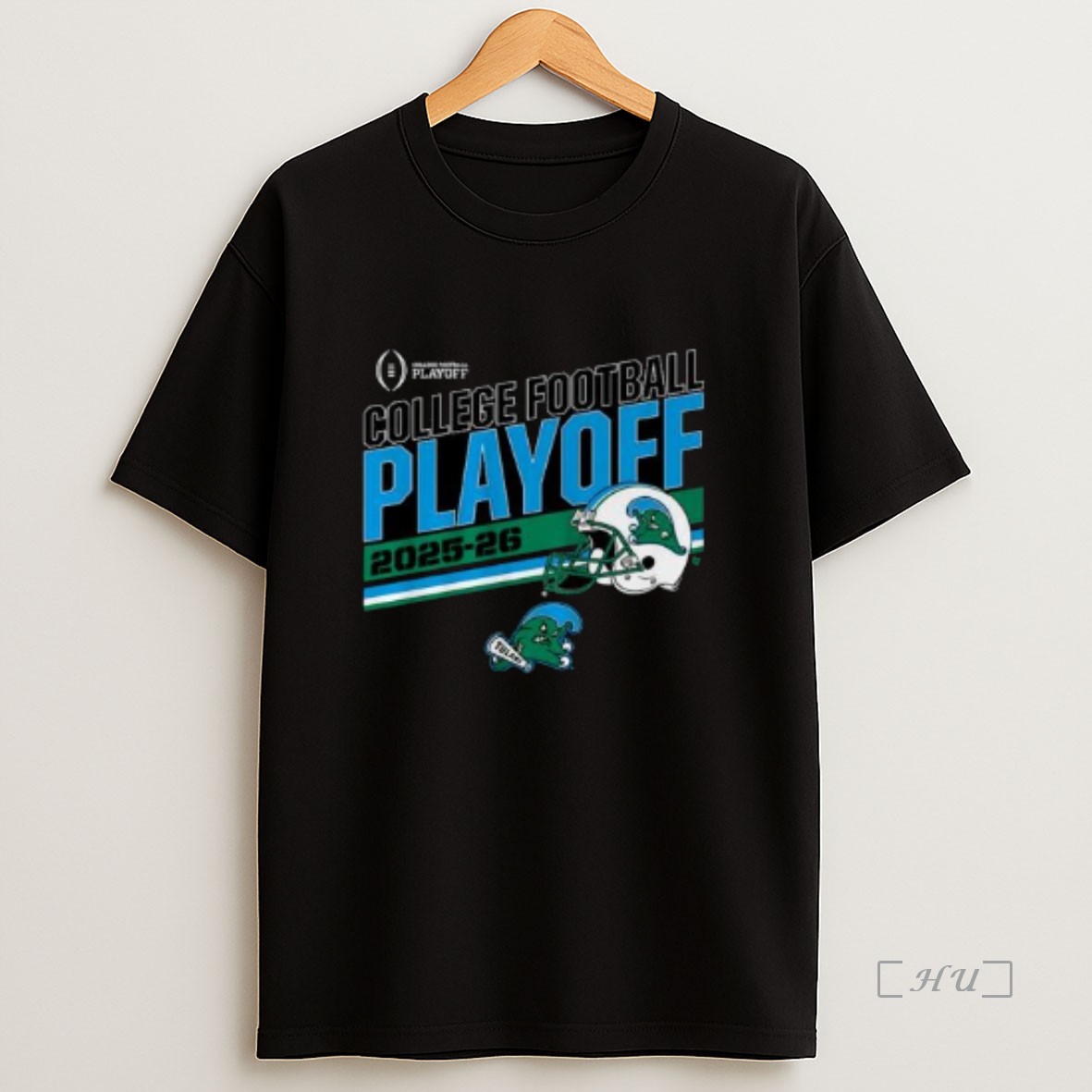 Officials Tulane Football 2025 Cfp Stripe Circle Black Premium Shirt Sweatshirt Tee