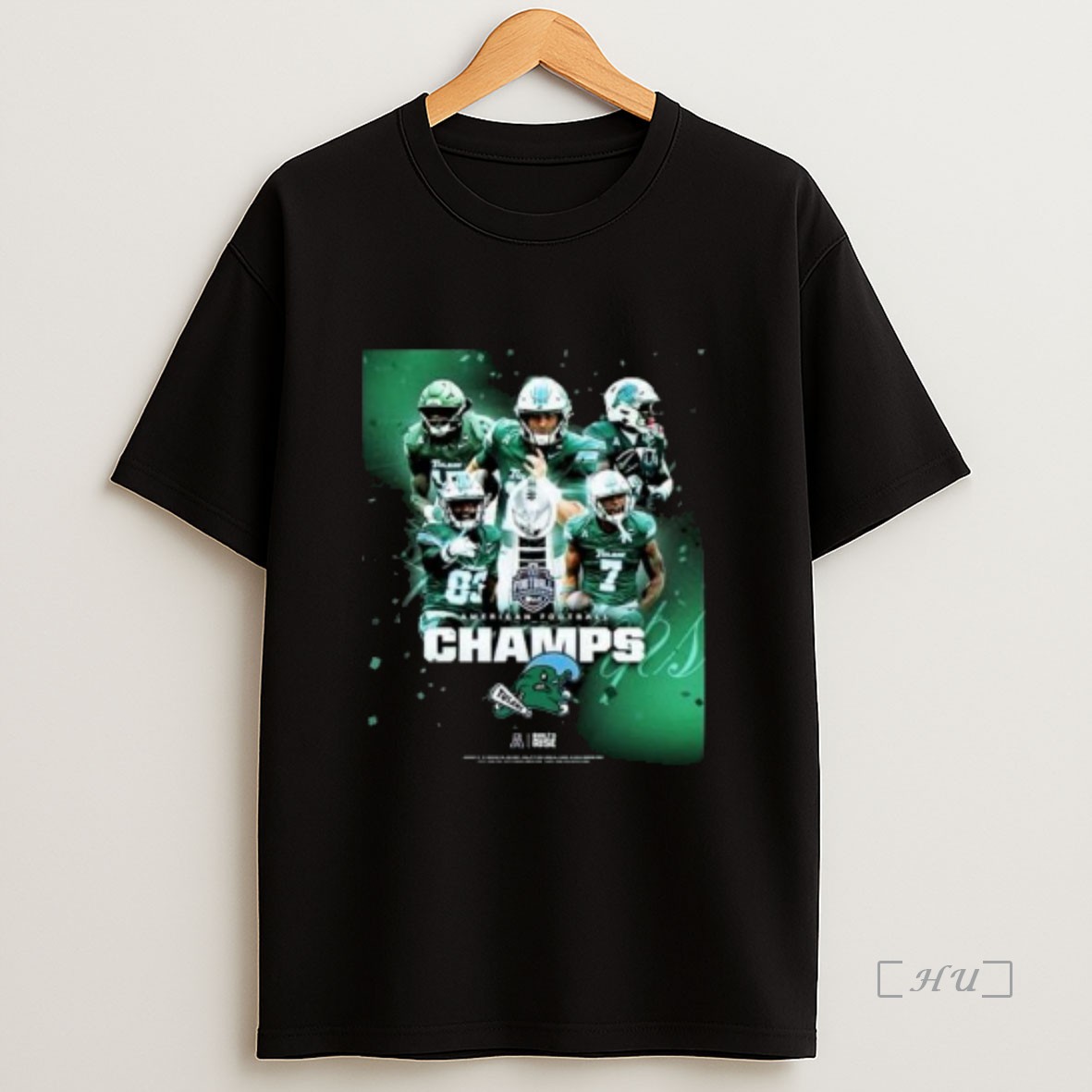 Officials Tulane Football Champions 2025 American Football Championship Circle Black Premium Shirt Sweatshirt Tee