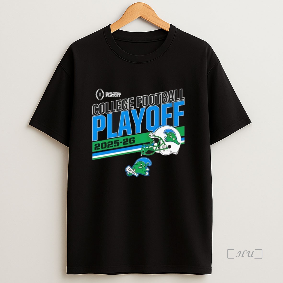 Officials Tulane Green Wave 2025 2026 College Football Playoff Stripe Helmet Premium Shirt Sweatshirt Tee