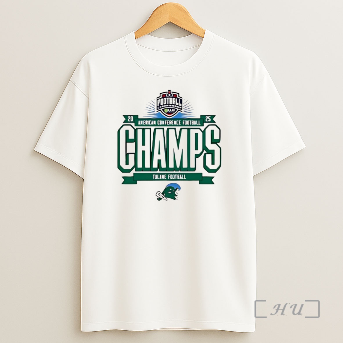 Officials Tulane Green Wave 2025 American Championship 2 Sided Premium Shirt Sweatshirt Tee