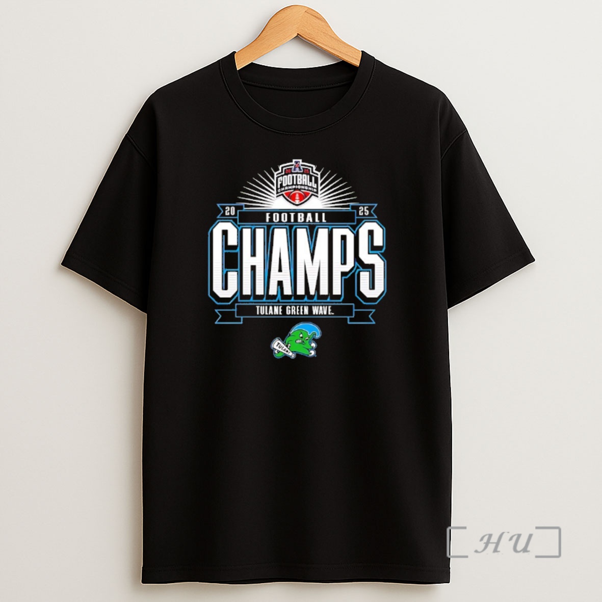 Officials Tulane Green Wave 2025 American Conference Football Champions Premium Shirt Sweatshirt Tee