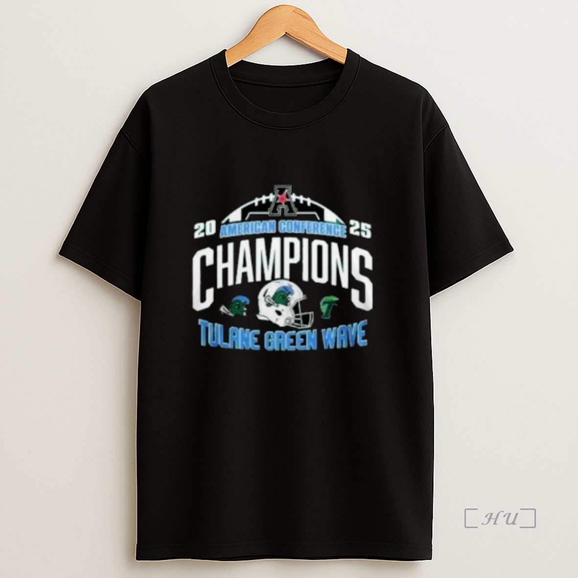 Officials Tulane Green Wave 2025 American Football Champions Helmet Circle Black Premium Shirt Sweatshirt Tee