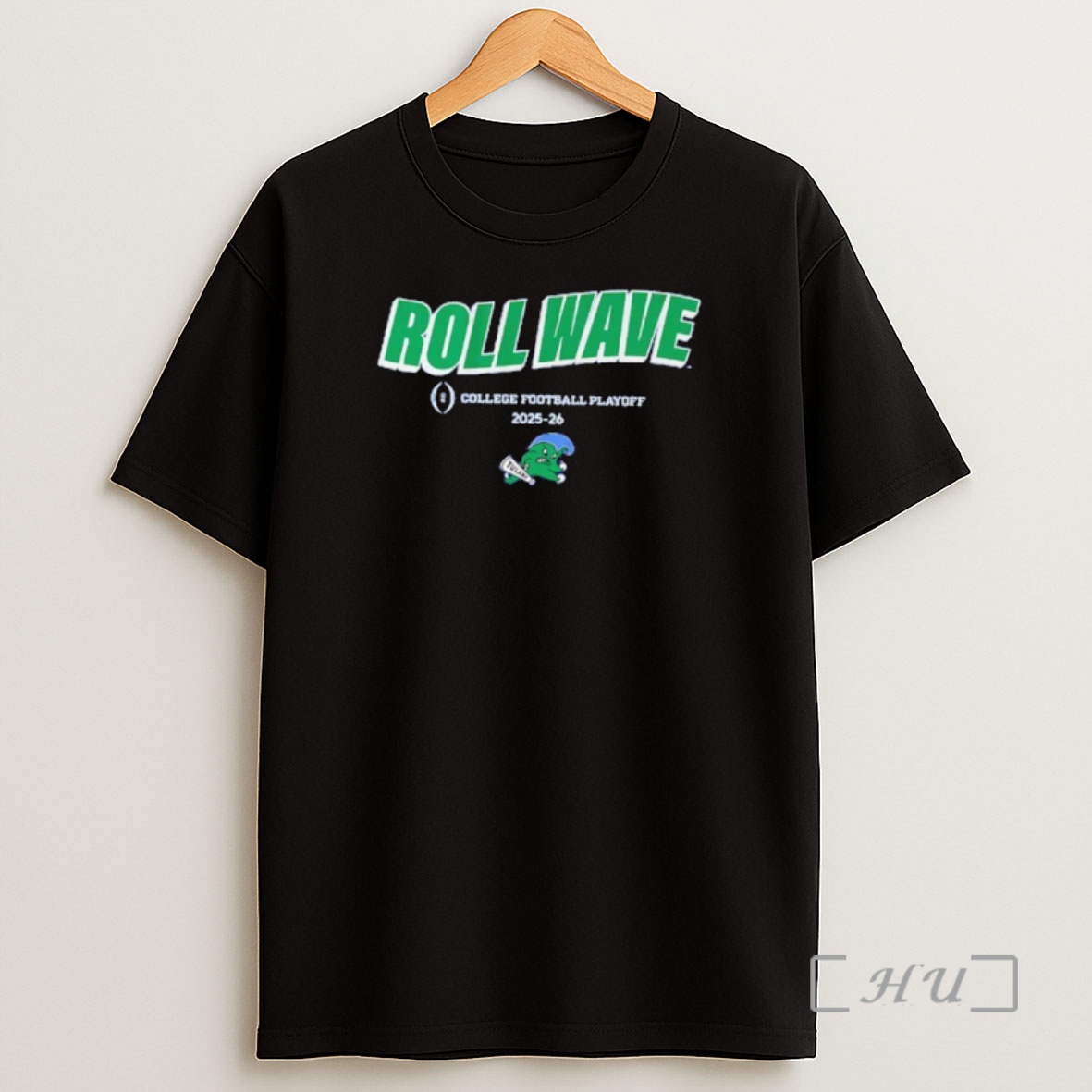 Officials Tulane Green Wave 2025 Cfb Team Slogan Roll Wave Shirt Sweatshirt Tee