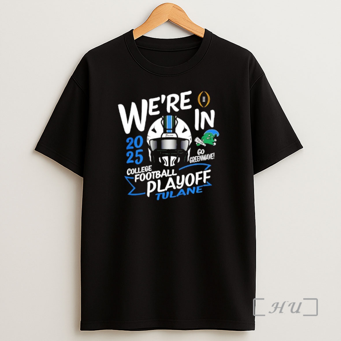 Officials Tulane Green Wave 2025 Cfp Bound Paint Shirt Sweatshirt Tee
