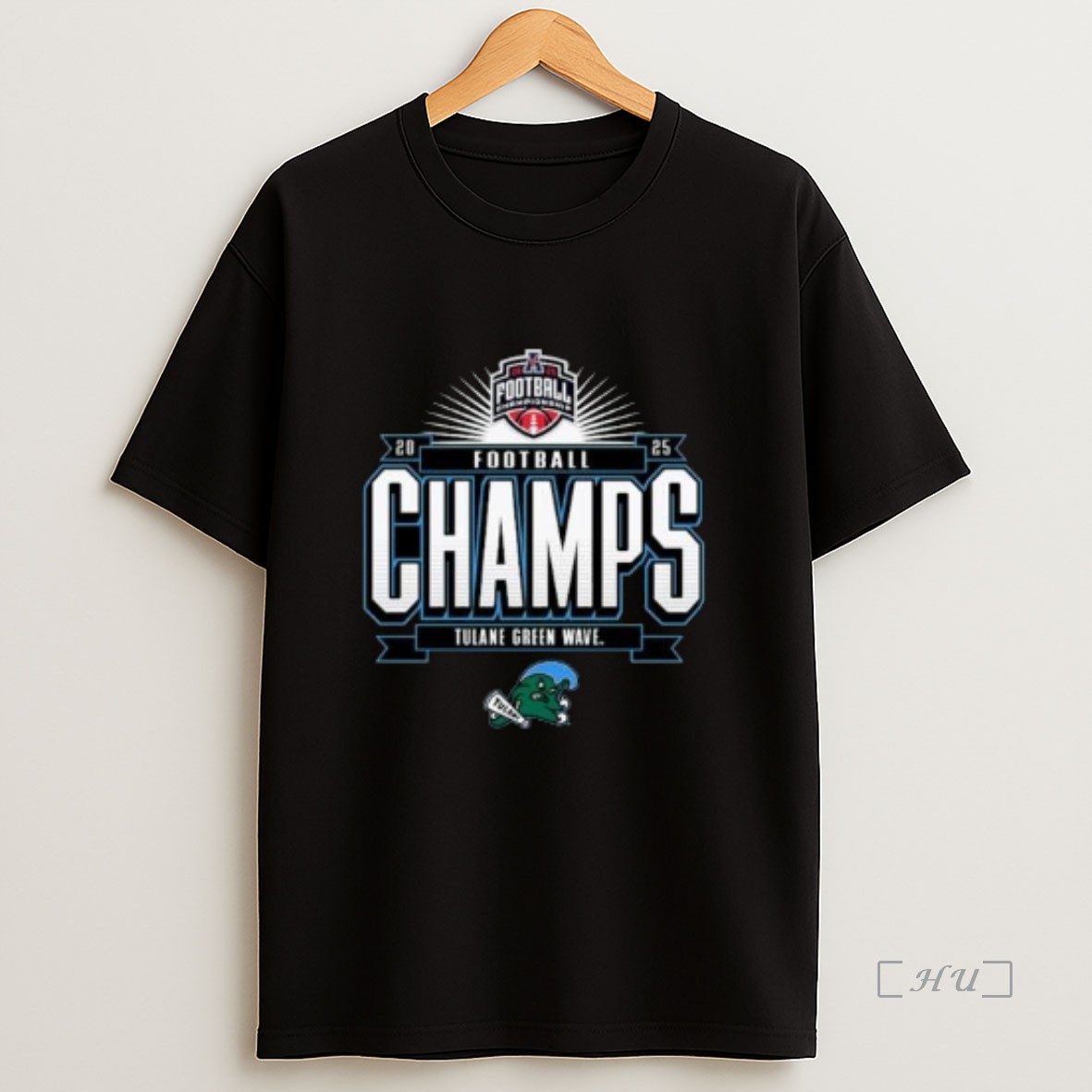 Officials Tulane Green Wave 2025 The American Football Champions Locker Room Circle Black Premium Shirt Sweatshirt Tee