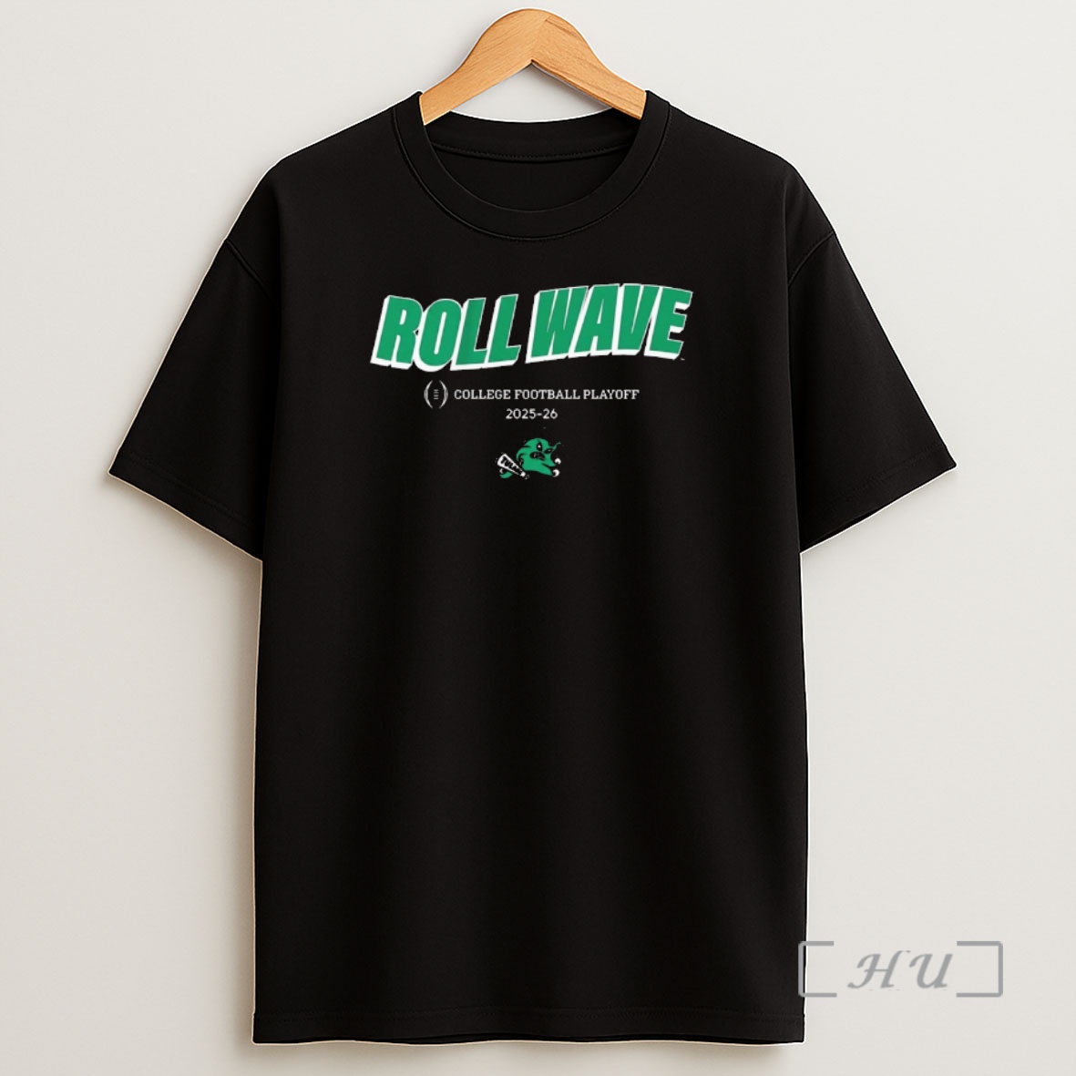 Officials Tulane Green Wave Football 2025 26 Cfp Team Slogan Roll Wave Shirt Sweatshirt Tee