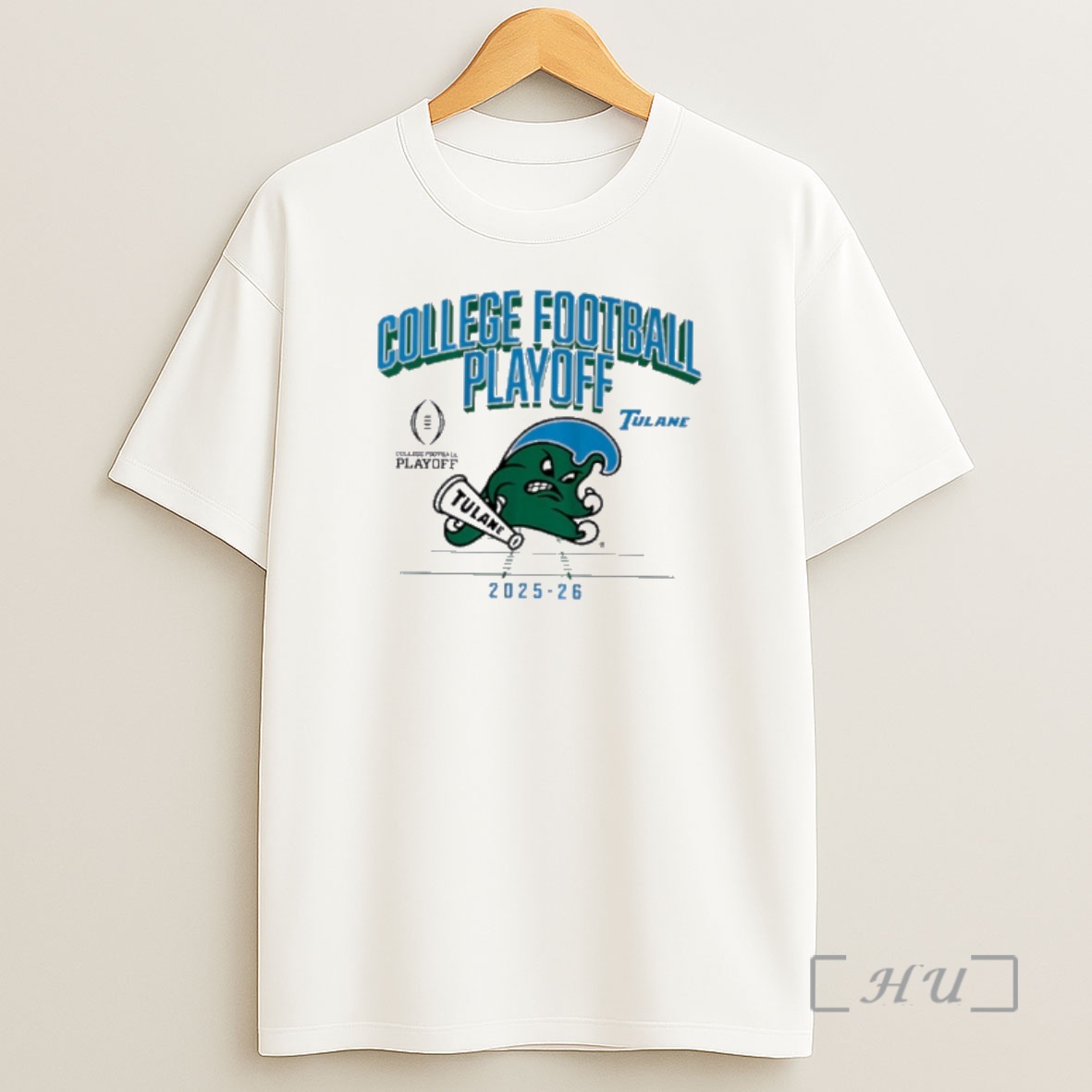 Officials Tulane Green Wave Football 2025 Cfb Playoff Mascot Shirt Sweatshirt Tee
