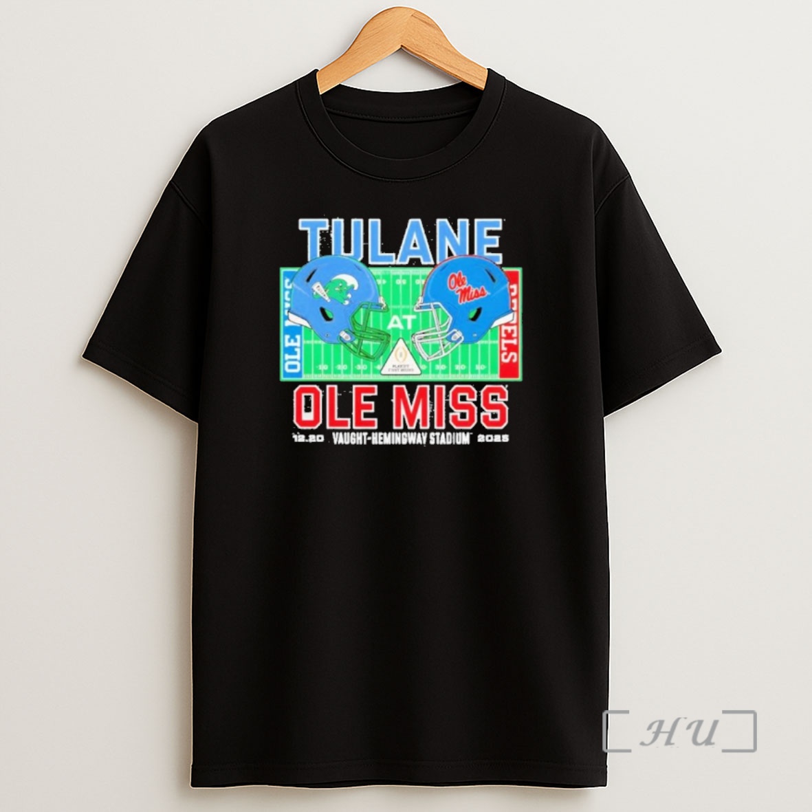 Officials Tulane Vs Ole Miss 2025 Cfp First Round Matchup Vaught Hemingway Stadium Shirt Sweatshirt Tee
