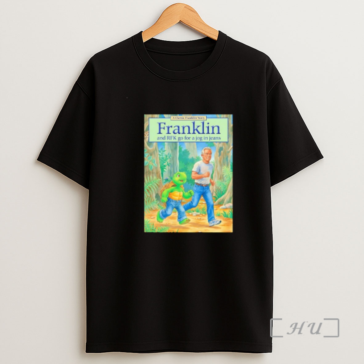 Officials Turtle Franklin And Rfk Go For A Jog In Jeans Pete Hegseth Meme Premium Shirt Sweatshirt Tee
