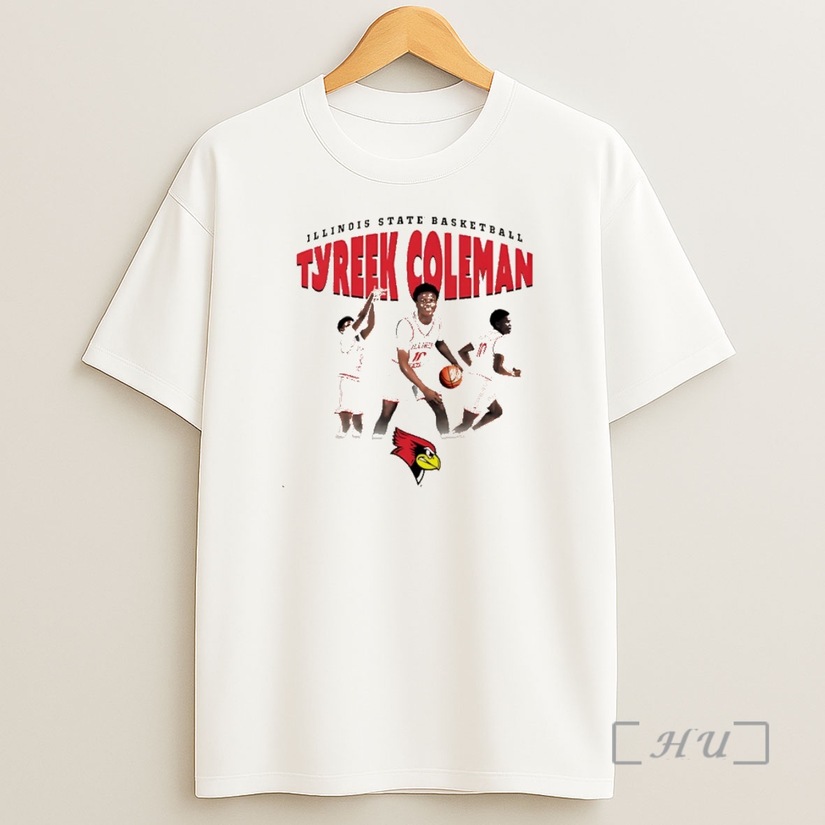 Officials Tyreek Coleman Illinois State Redbirds Illustrated Christmas Premium Shirt Sweatshirt Tee